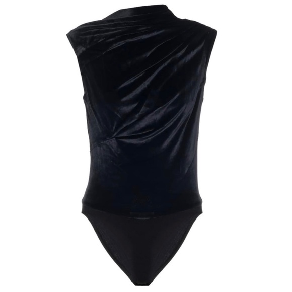 NEW RTA REVOLVE BLACK VELVET BODYSUIT - Picture 9 of 11